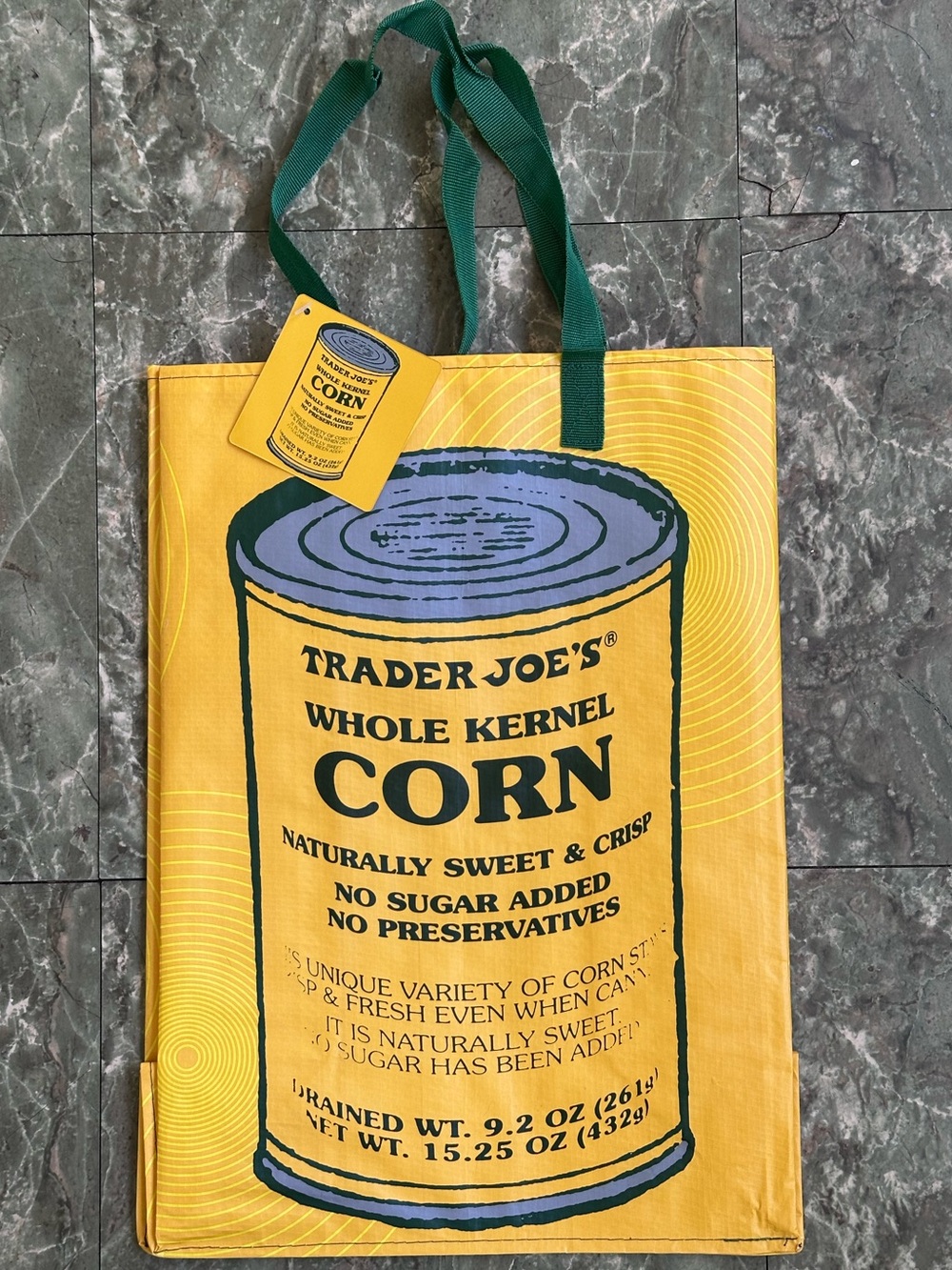 Trader Joe's Whole Kernel Corn Tote Bag